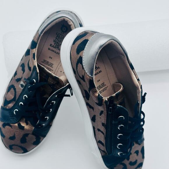 OLD SOLE Leopard Leather animal print GIRLS Kids 3.5 - 34 euro Quality excellent - Picture 7 of 16